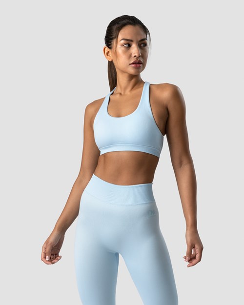 ICIW Blick Twisted Sports Bra Light Ljusblå | 529083VXH