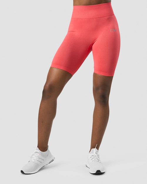 ICIW Define Seamless Biker Shorts Wmn Coral Ljusröda | 740169OAW