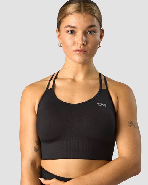 ICIW Define Seamless Sports Bra Svarta | 432679UIQ