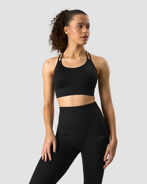 ICIW Define Seamless Sports Bra Svarta | 840369DSA