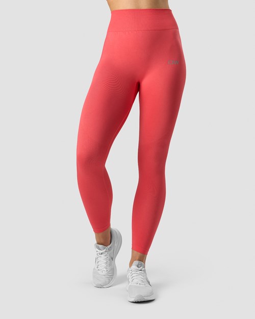 ICIW Define Seamless Tights Coral Ljusröda | 430872EMK