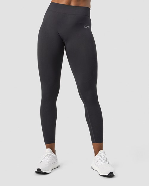 ICIW Define Seamless Tights Mid Midja Dk Graphite Mörkgrå | 294716EJS