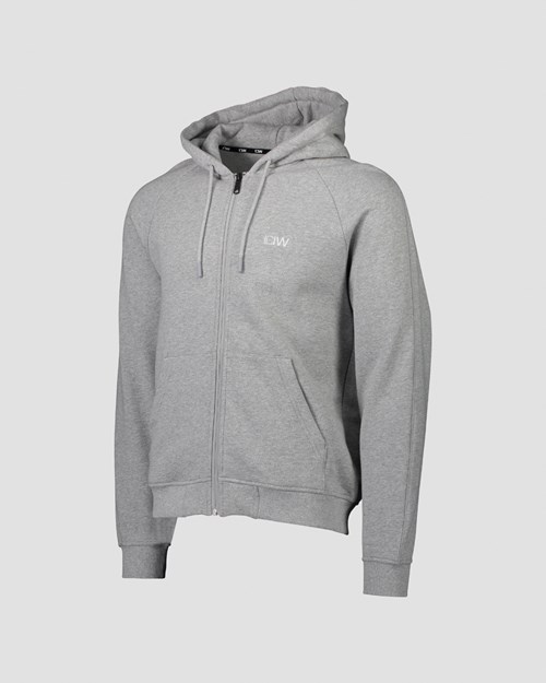 ICIW Essential Dragkedja Hoodie Light Ljusgrå | 258764XRH