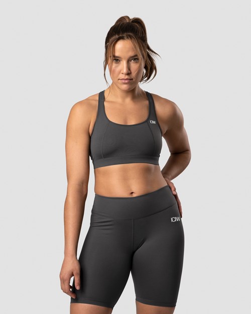 ICIW Klassiska Sports Bra Anthracite Mörkgrå | 942068COZ