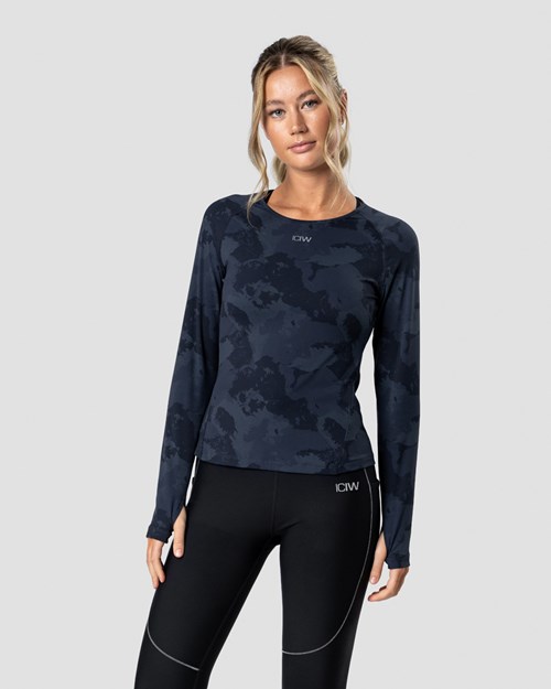 ICIW Mercury Long Sleeve Wmn Camo Mörkgrå | 476502UVM