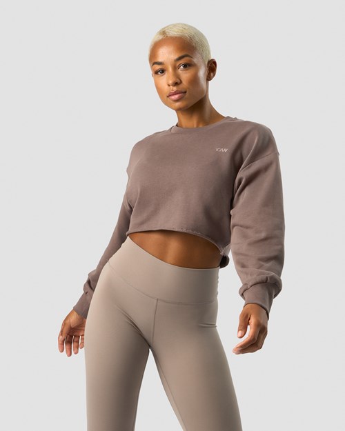 ICIW Nimble Cropped Crewneck Dusty Bruna | 309567FPD