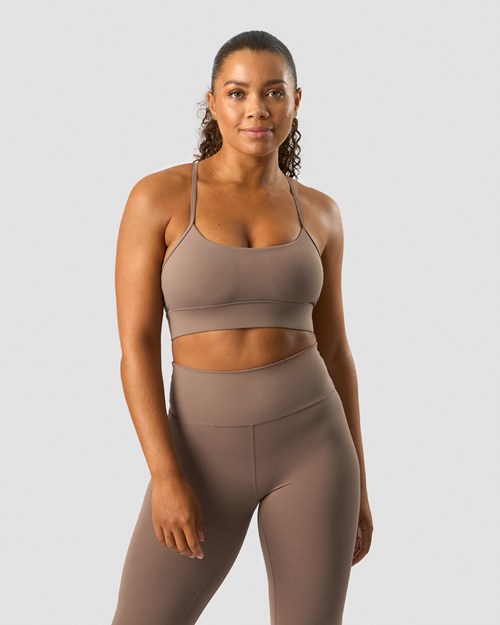 ICIW Nimble Snörade Sports Bra Dusty Bruna | 849632RMP