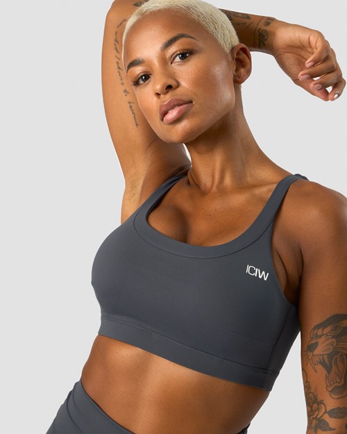 ICIW Nimble Sports Bra Anthracite Mörkgrå | 034516UTO