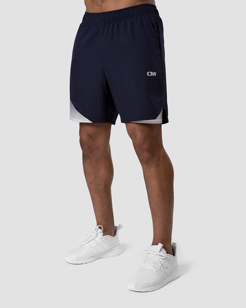 ICIW Smash Padel 2-in-1 Shorts Mörkblå | 785612RGJ