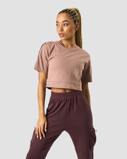 ICIW Stance Cropped T-shirt Wmn Light Mauve Rosa | 931856NLJ