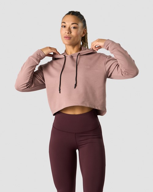 ICIW Stride Cropped Hoodie Wmn Light Mauve Lila | 807936FNC