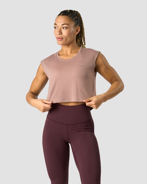 ICIW Stride Cropped Tank Wmn Light Mauve Lila | 476583XLF