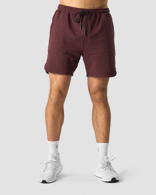 ICIW Stride Sweat Shorts Burgundy Mörkröda | 269174GMT