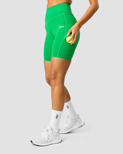 ICIW Tränings Biker Shorts Bright Mörkgröna | 047921MDZ