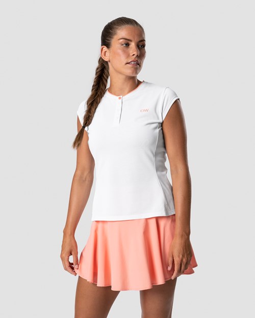 ICIW Tränings Pique Polo Coral Wmn Vita | 591634YAV