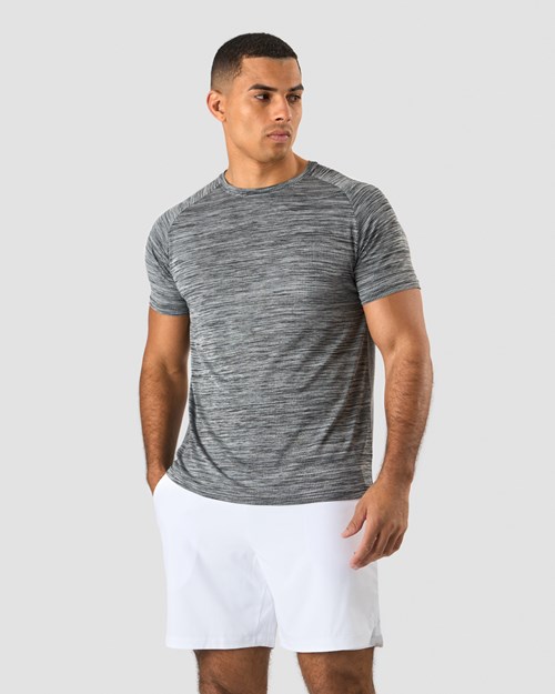 ICIW Workout Mesh T-shirt Melange Svarta | 486597YPS