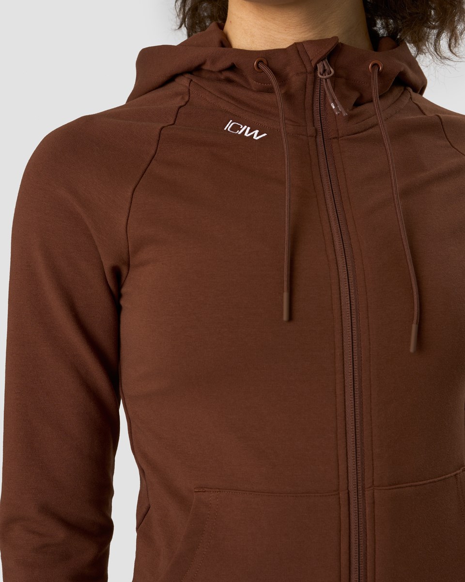 ICIW Activity Zip Hoodie Wmn Cinnamon Bruna | 063594RDG