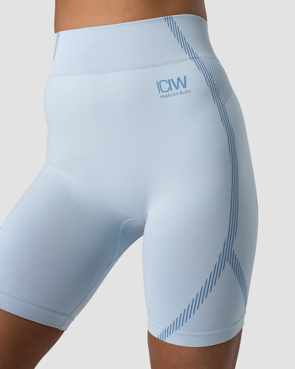 ICIW Blick Seamless Biker Shorts Light Ljusblå | 703561GMT