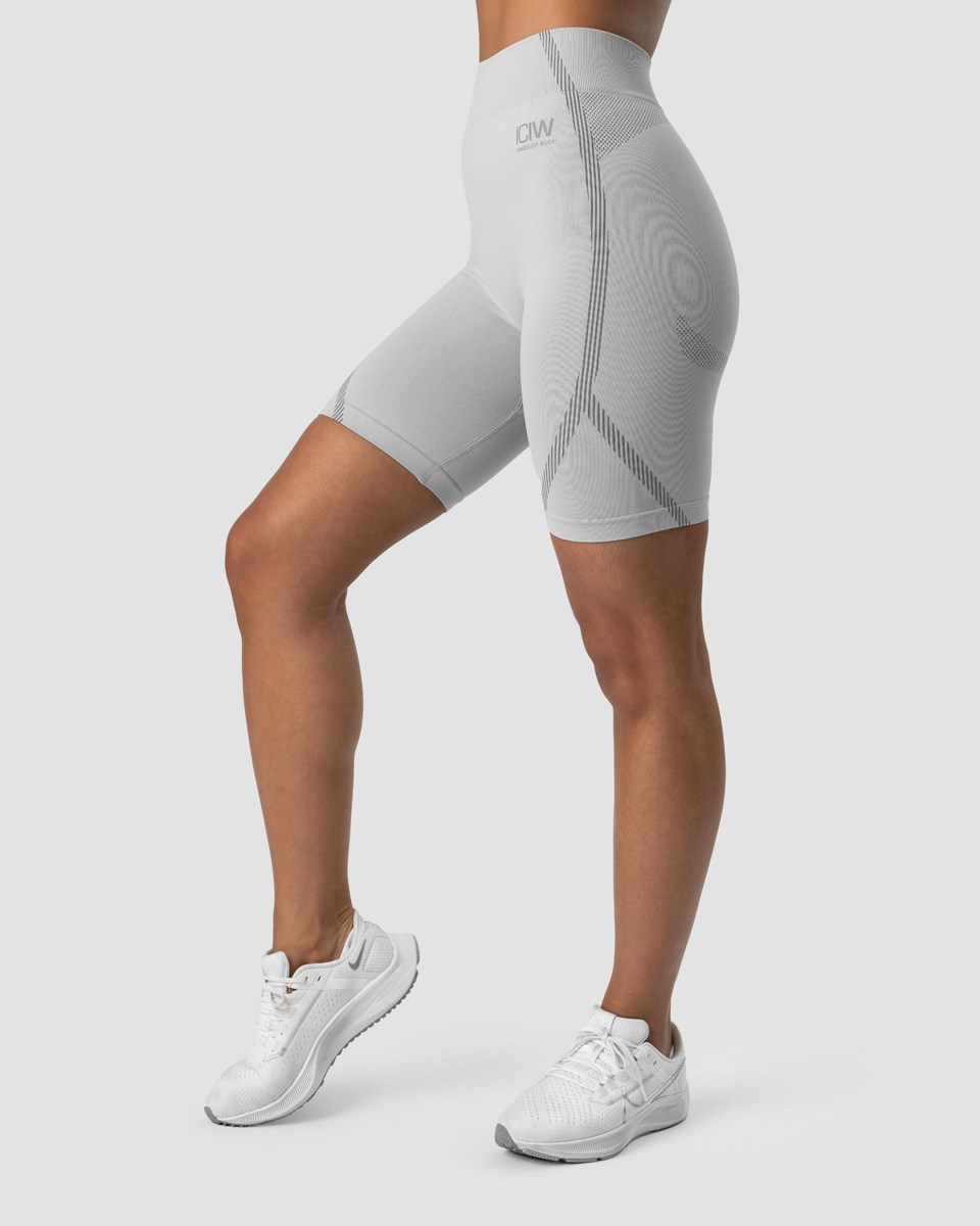 ICIW Blick Seamless Biker Shorts Light Ljusgrå | 759082HLJ