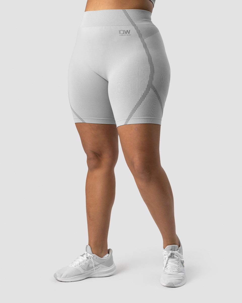 ICIW Blick Seamless Biker Shorts Light Ljusgrå | 759082HLJ