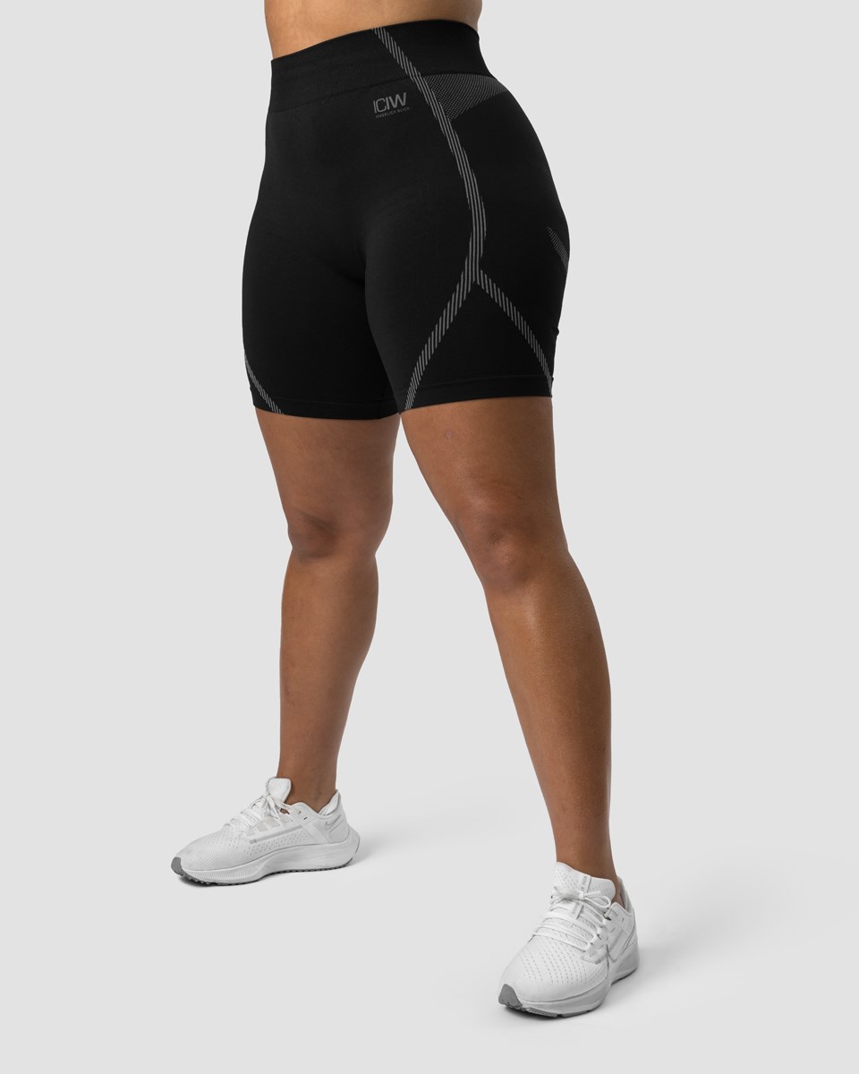 ICIW Blick Seamless Biker Shorts Svarta | 573260OFR