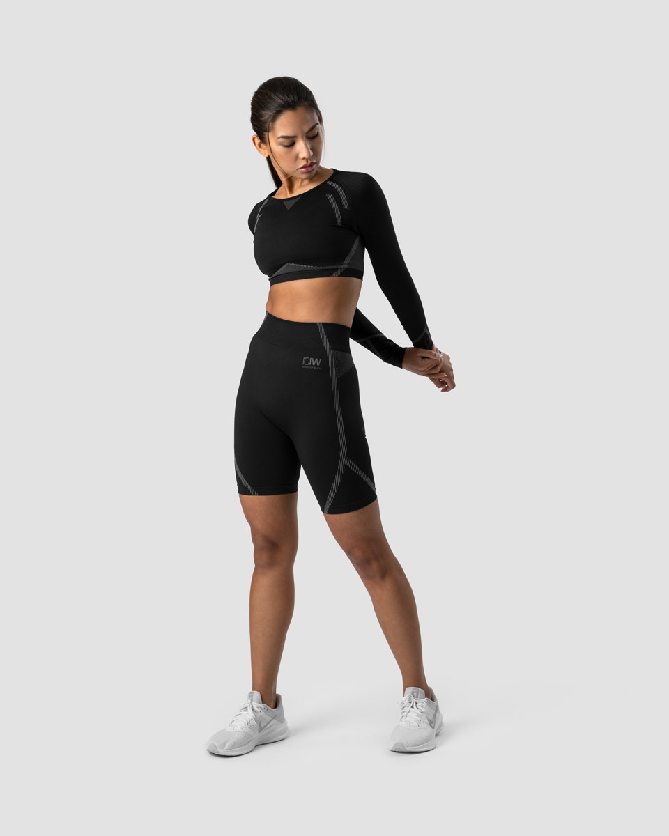 ICIW Blick Seamless Biker Shorts Svarta | 573260OFR