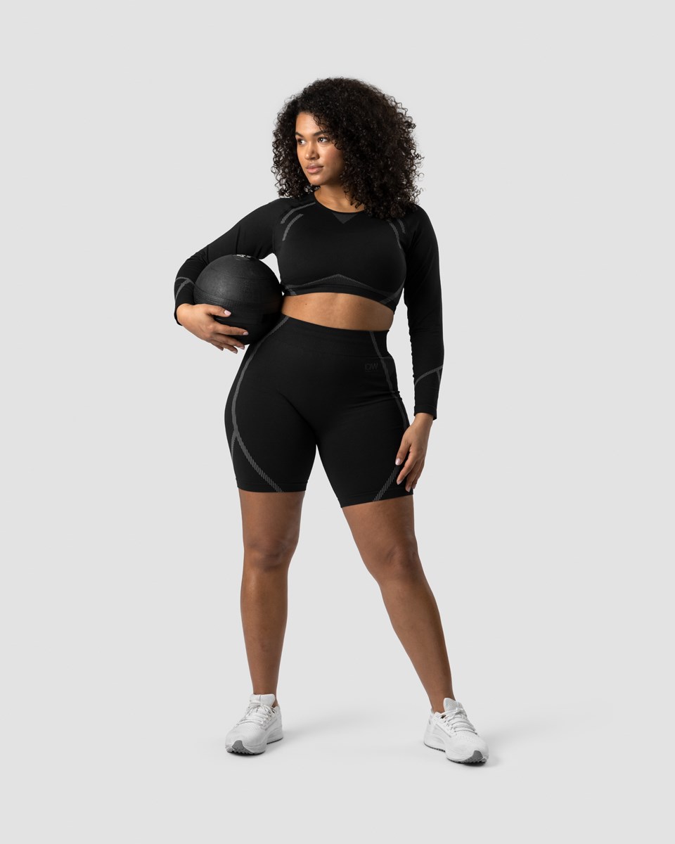 ICIW Blick Seamless Biker Shorts Svarta | 573260OFR