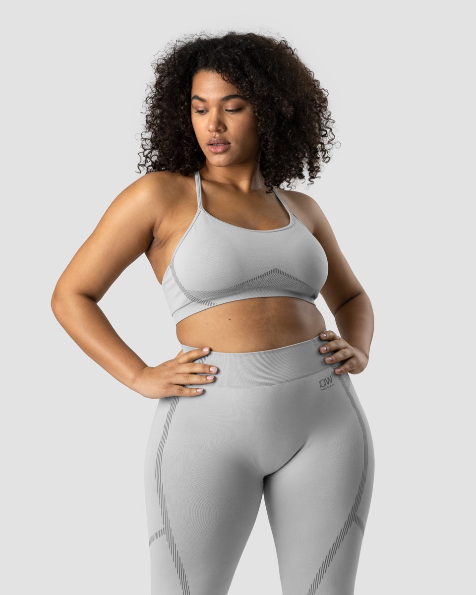 ICIW Blick Seamless Sports Bra Light Ljusgrå | 275968WFJ