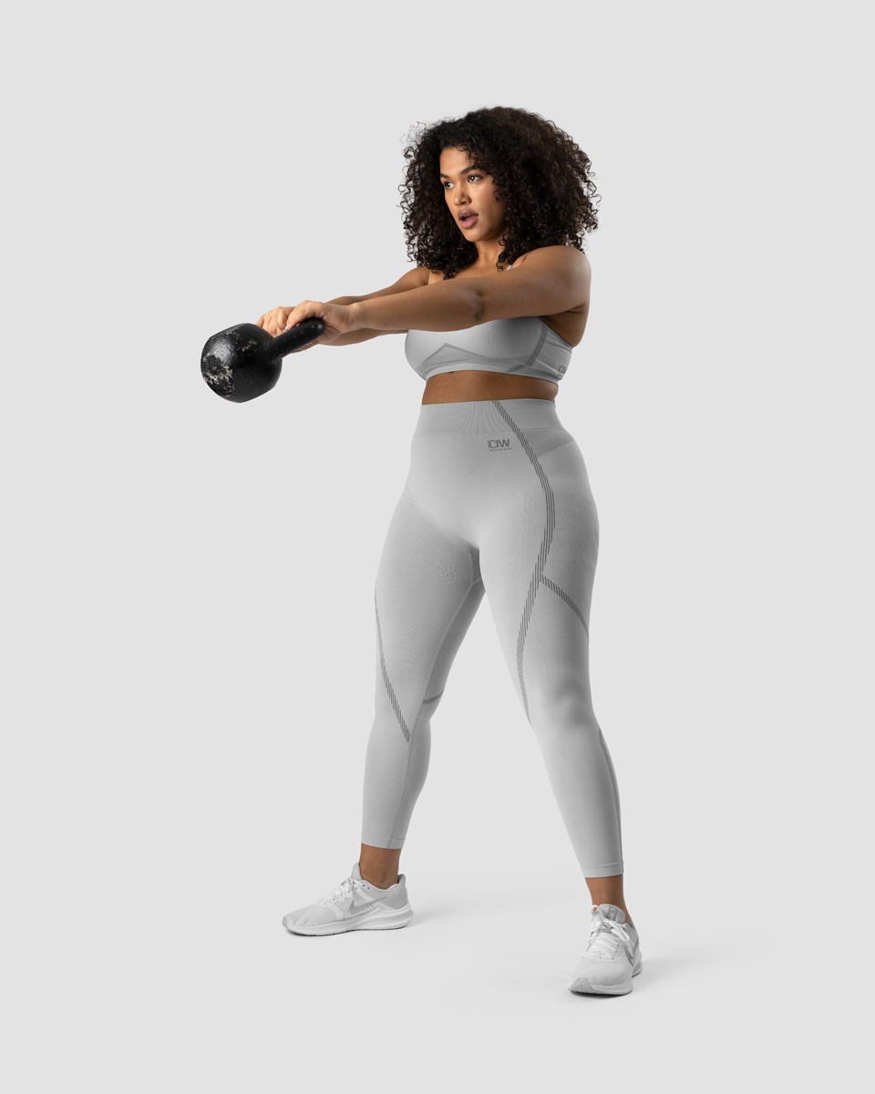 ICIW Blick Seamless Sports Bra Light Ljusgrå | 275968WFJ