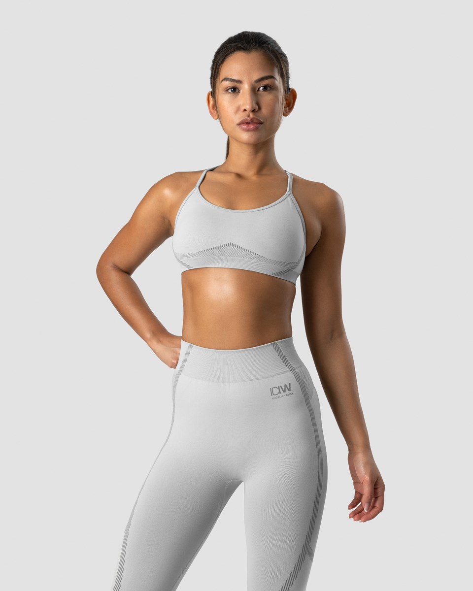 ICIW Blick Seamless Sports Bra Light Ljusgrå | 275968WFJ