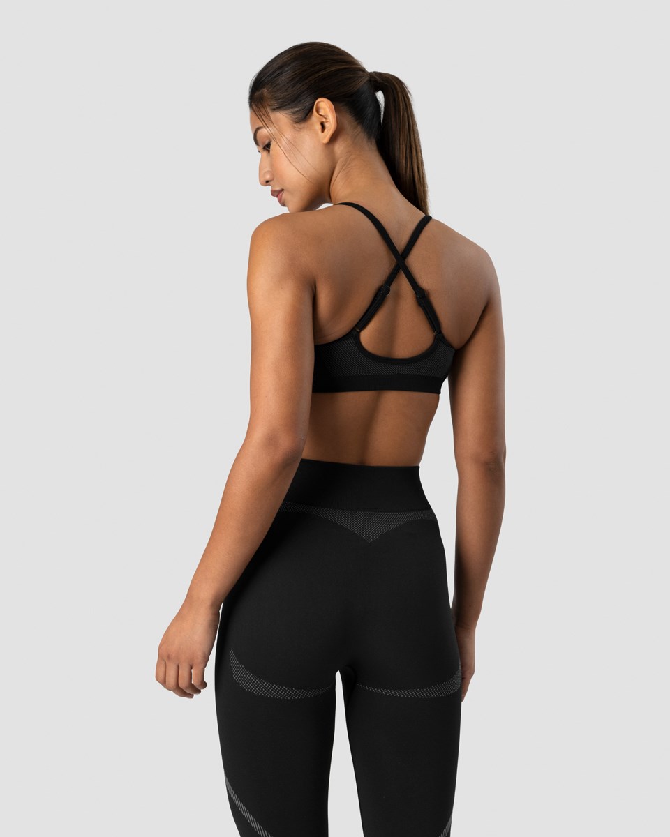 ICIW Blick Seamless Sports Bra Svarta | 138674VWP