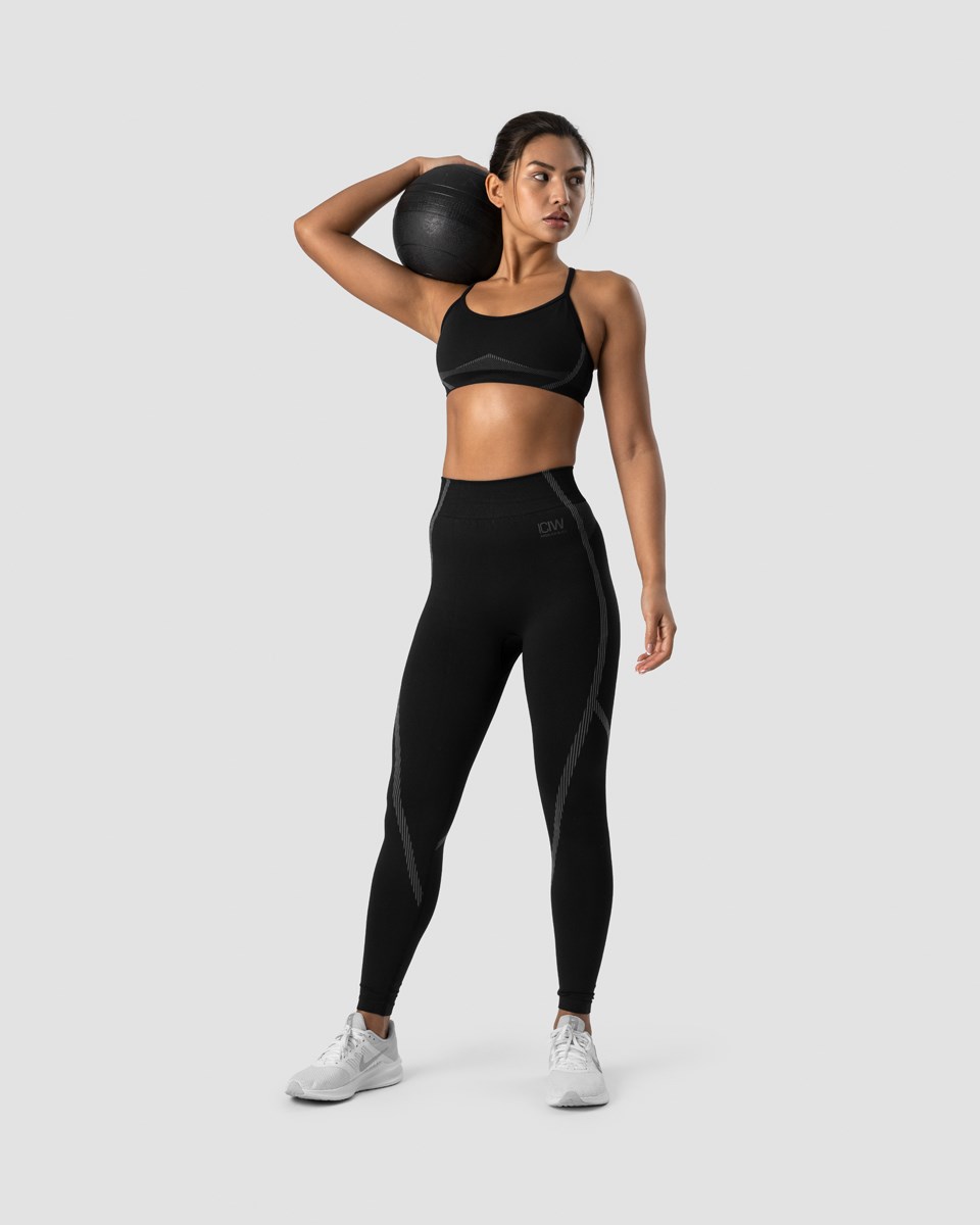 ICIW Blick Seamless Sports Bra Svarta | 138674VWP