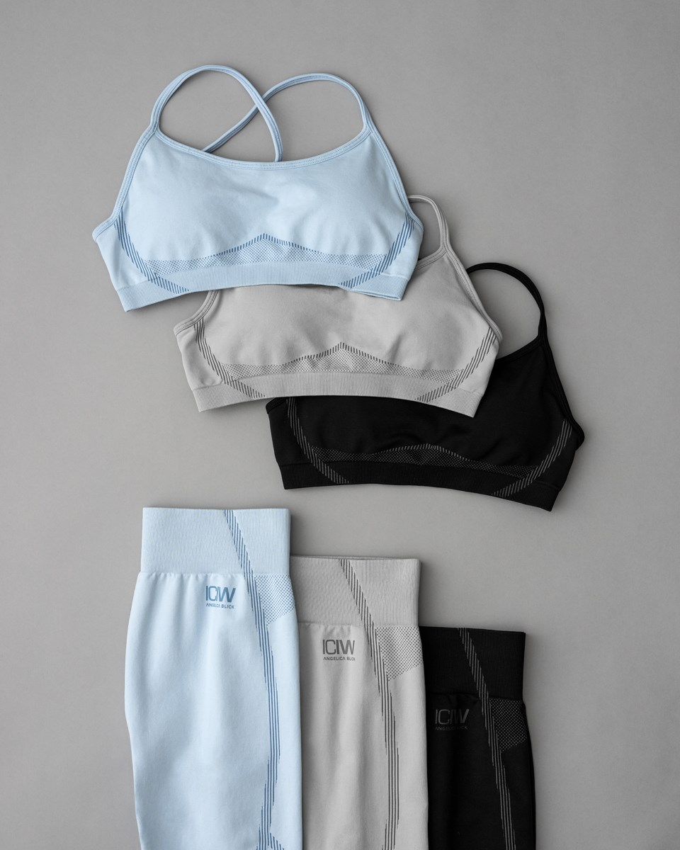 ICIW Blick Seamless Sports Bra Svarta | 138674VWP