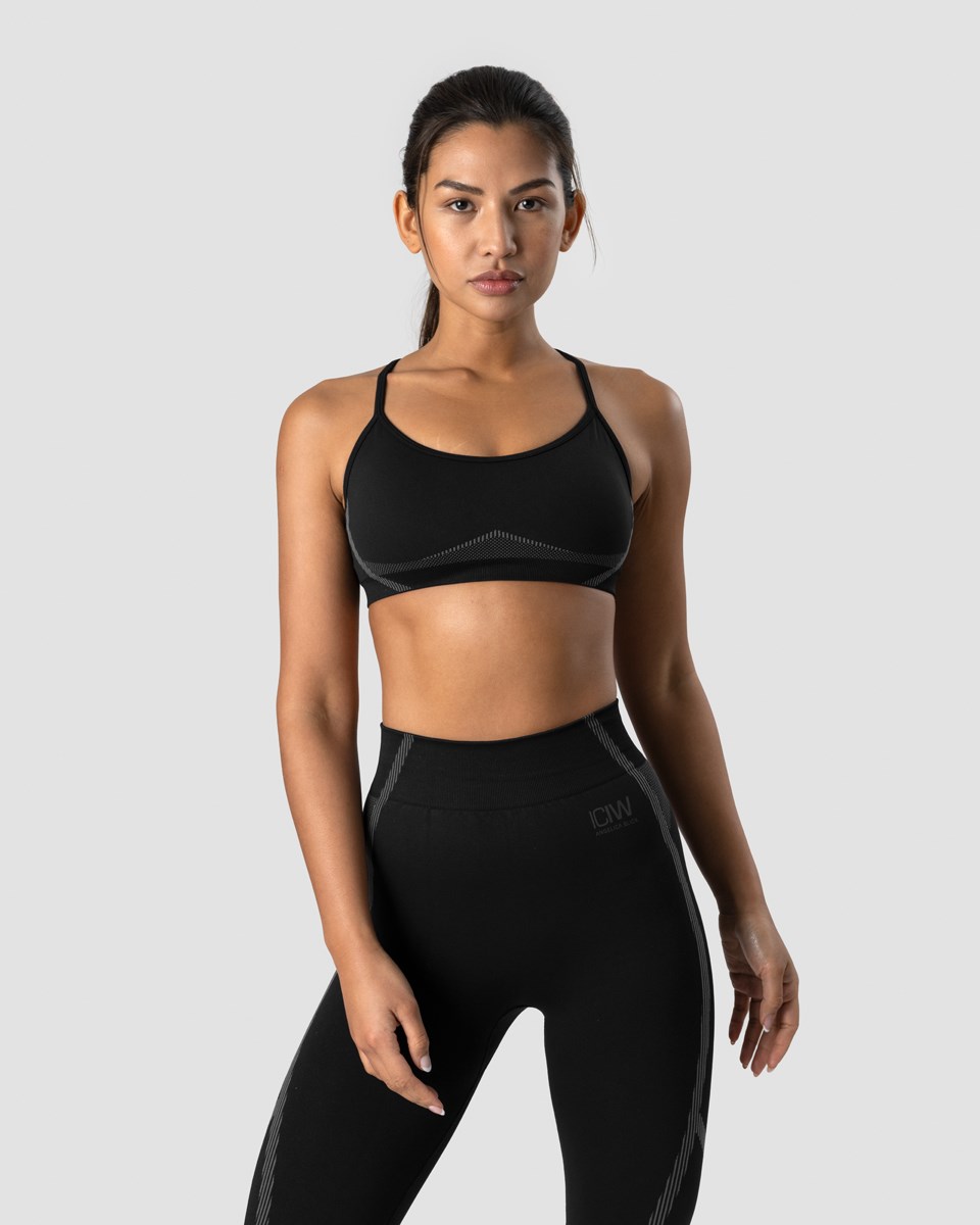 ICIW Blick Seamless Sports Bra Svarta | 138674VWP