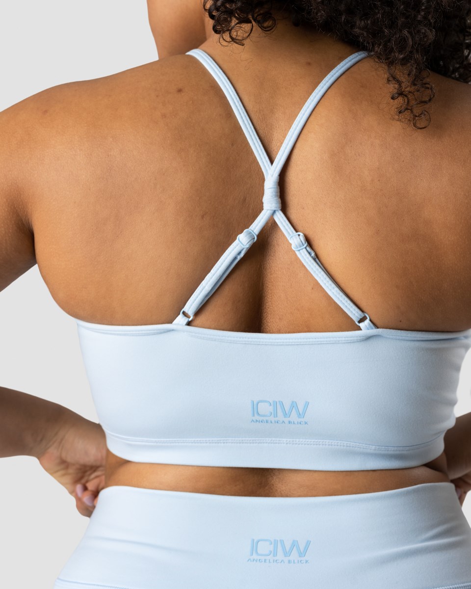 ICIW Blick Snörade Sports Bra Light Ljusblå | 125984KOY