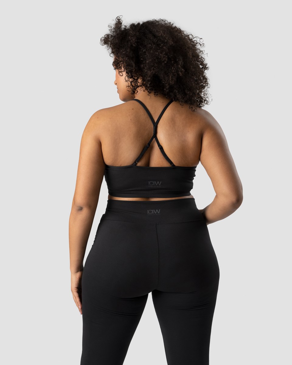 ICIW Blick Snörade Sports Bra Svarta | 124567NSV