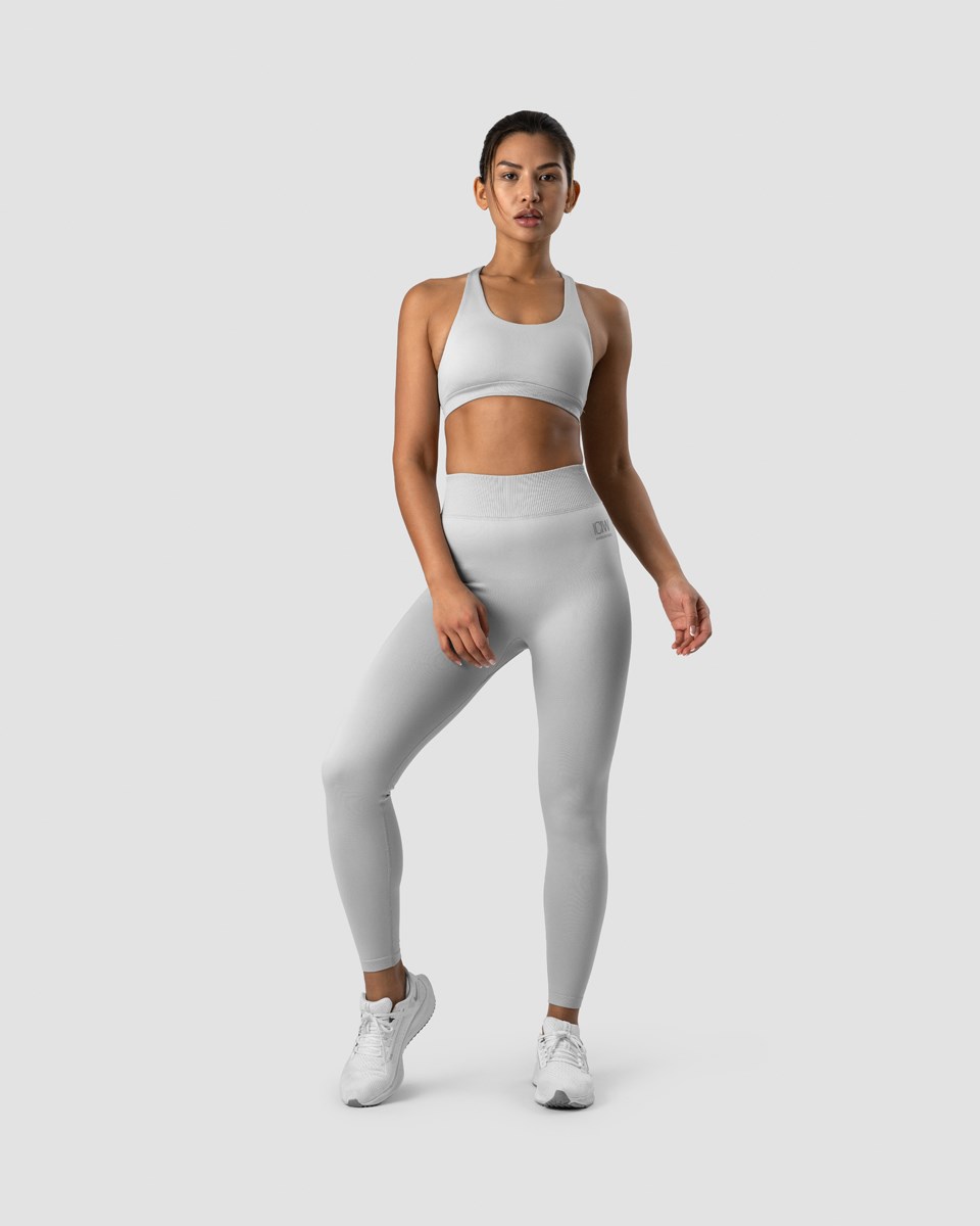 ICIW Blick Twisted Sports Bra Light Ljusgrå | 123809MAR