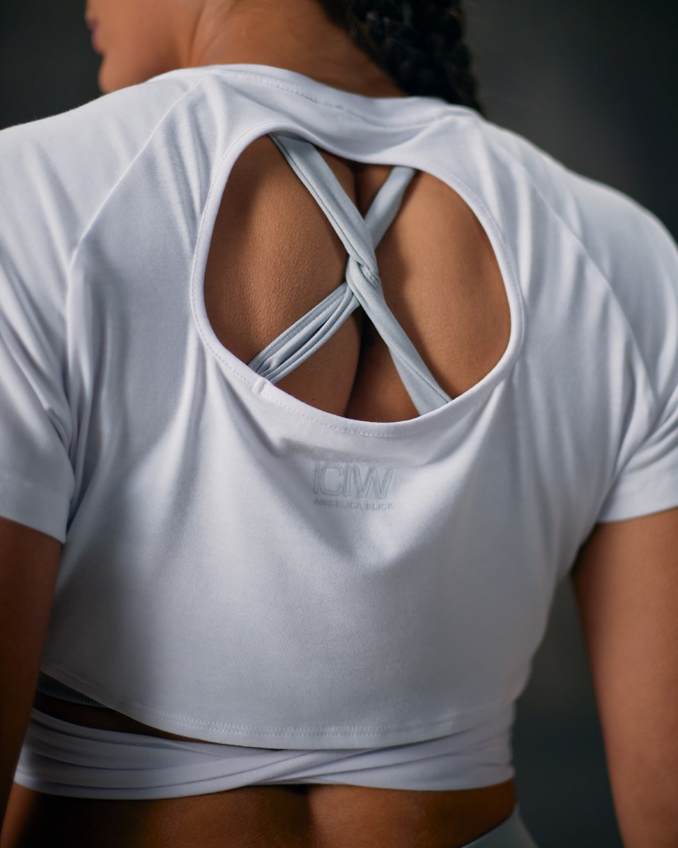 ICIW Blick Twisted Sports Bra Light Ljusgrå | 123809MAR