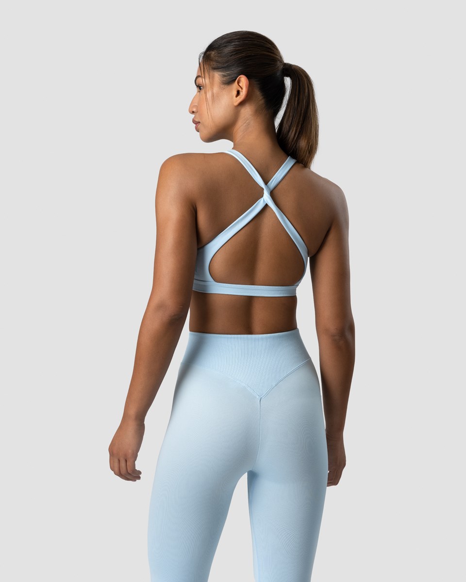 ICIW Blick Twisted Sports Bra Light Ljusblå | 529083VXH