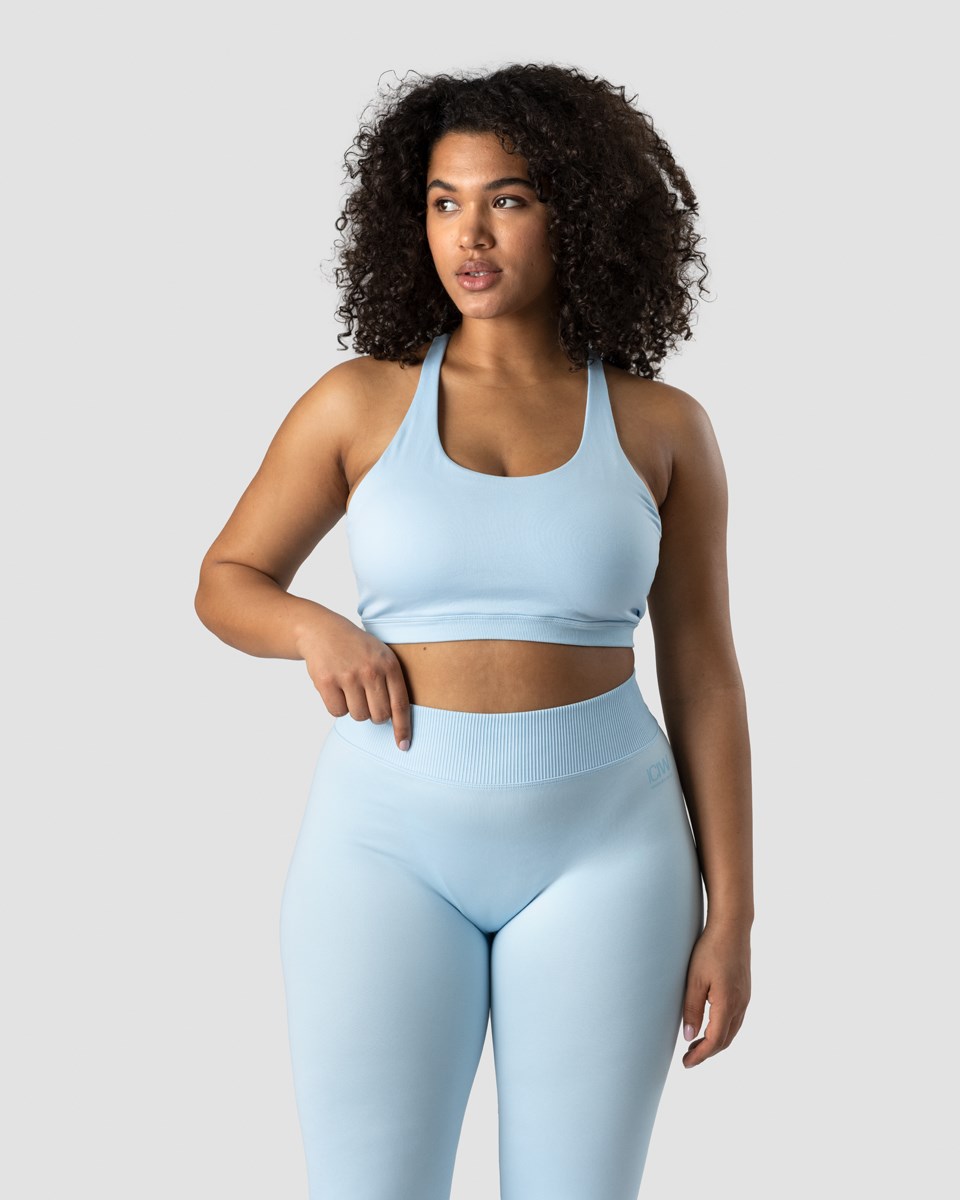 ICIW Blick Twisted Sports Bra Light Ljusblå | 529083VXH