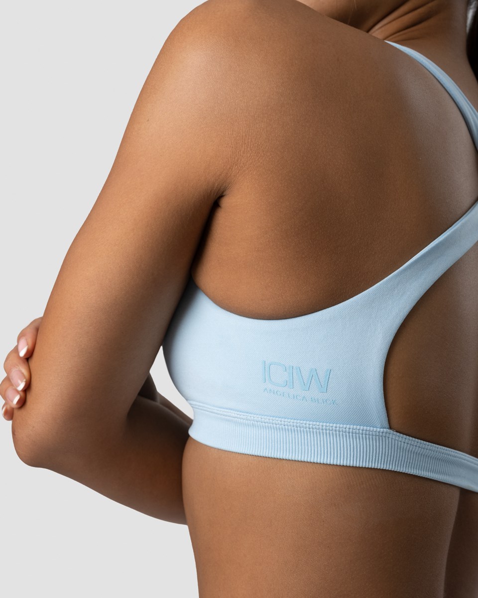 ICIW Blick Twisted Sports Bra Light Ljusblå | 529083VXH