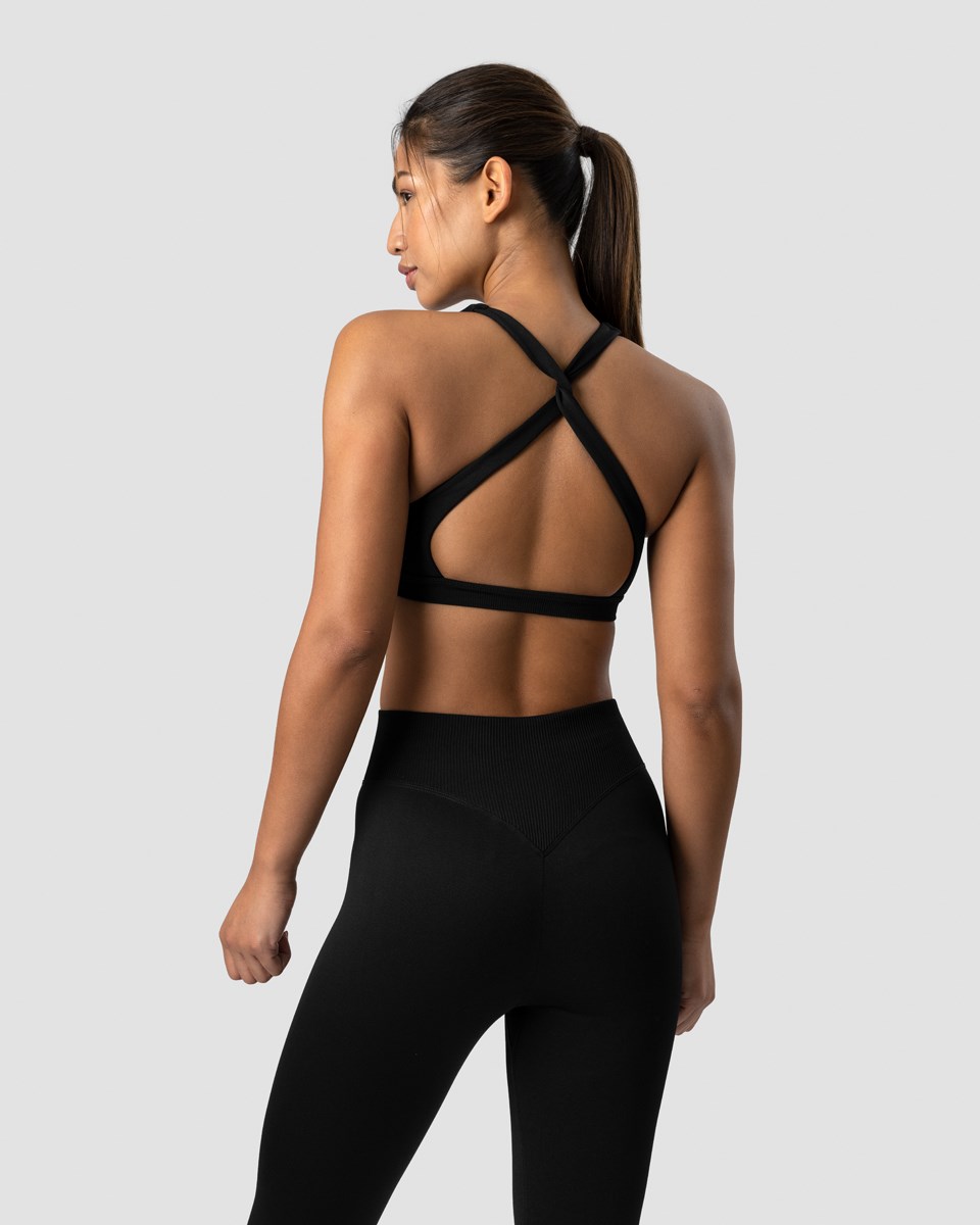 ICIW Blick Twisted Sports Bra Svarta | 642718OPR