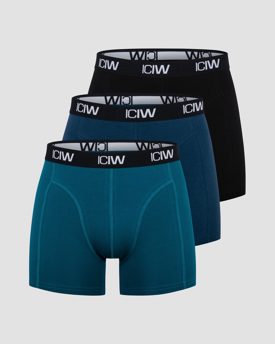 ICIW Boxer 3-pack Teal Svarta | 298157OCM