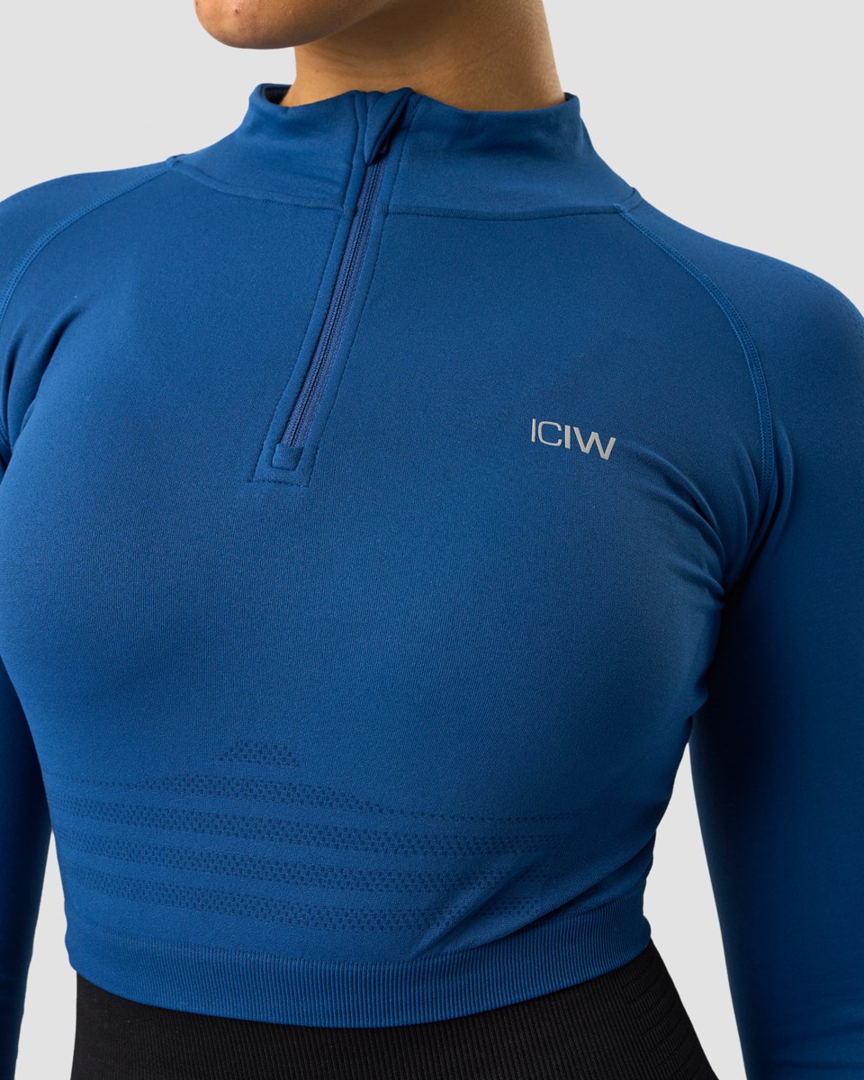 ICIW Define Cropped 1 4 zip Mörkblå | 641305QJX