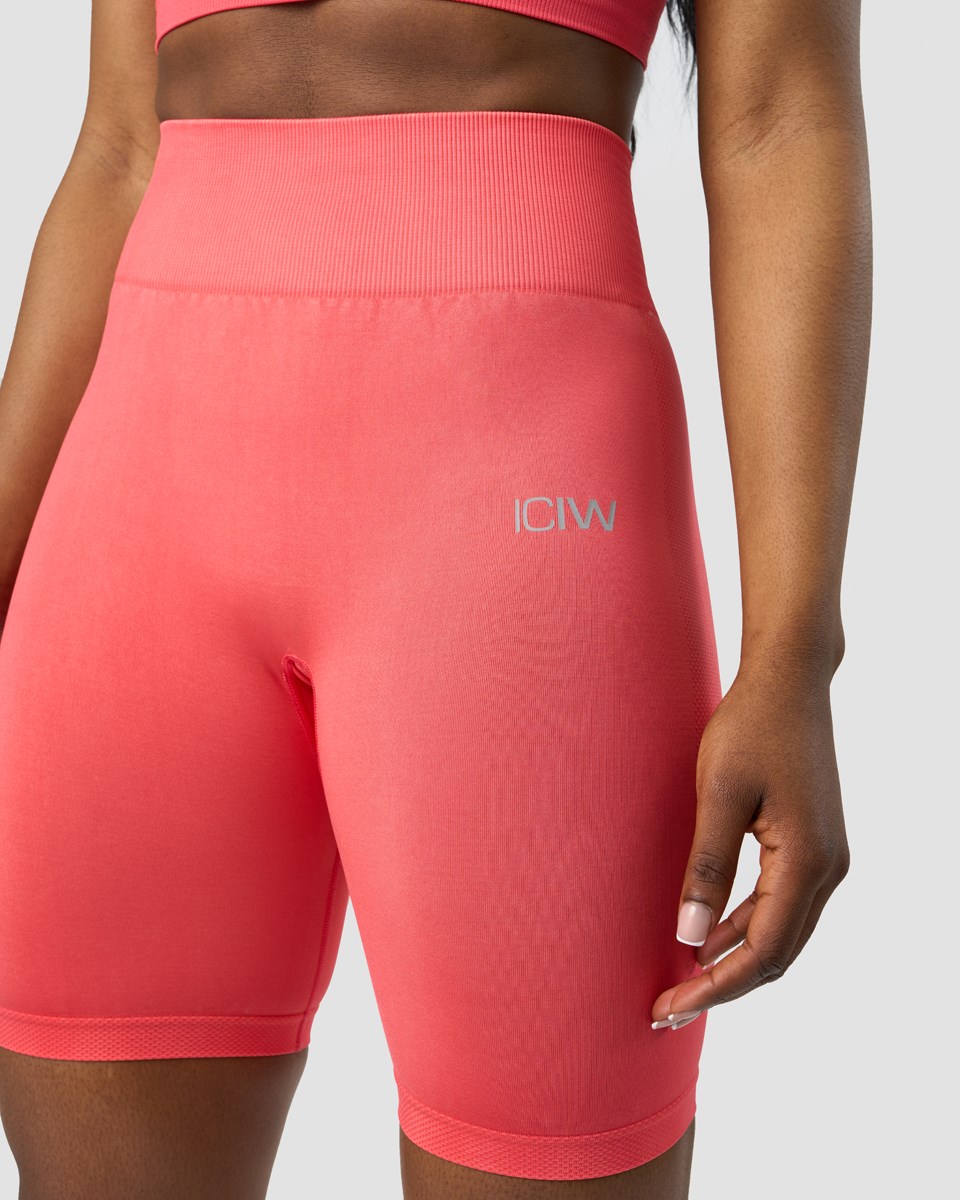 ICIW Define Seamless Biker Shorts Wmn Coral Ljusröda | 740169OAW