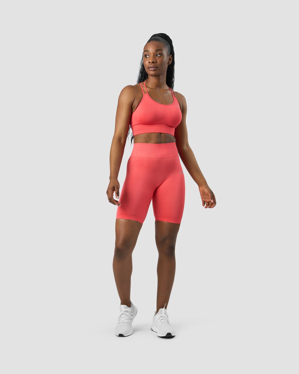 ICIW Define Seamless Biker Shorts Wmn Coral Ljusröda | 740169OAW