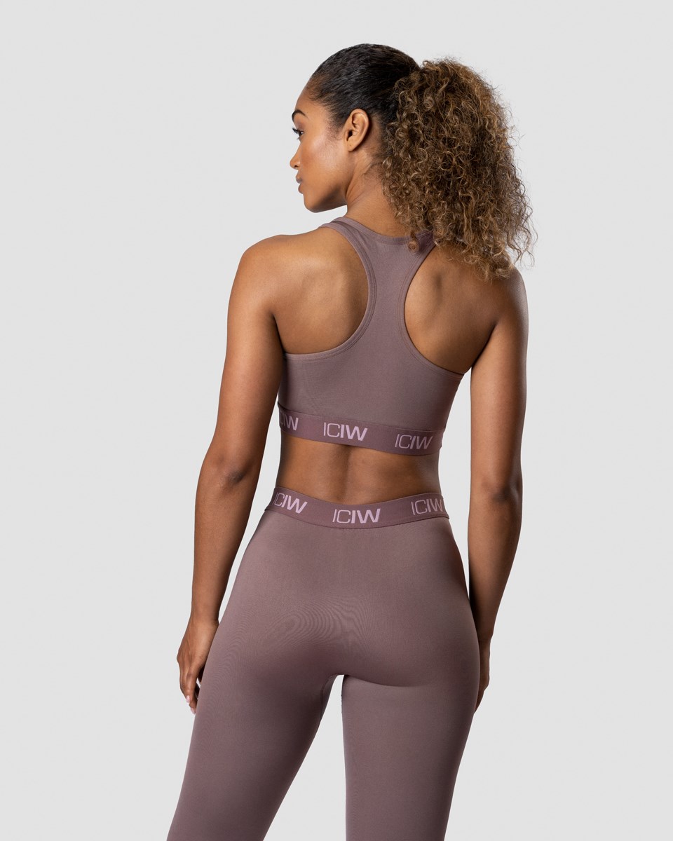 ICIW Define Seamless Logo Sports Bra Blush Rosa | 536704LBX