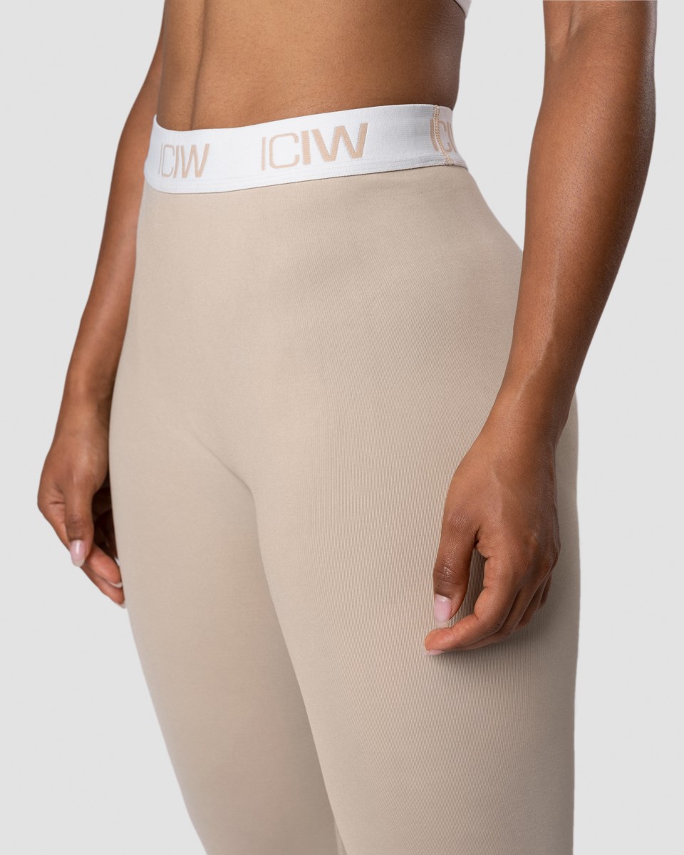 ICIW Define Seamless Logo Tights Wmn Sand Beige | 134602RMD