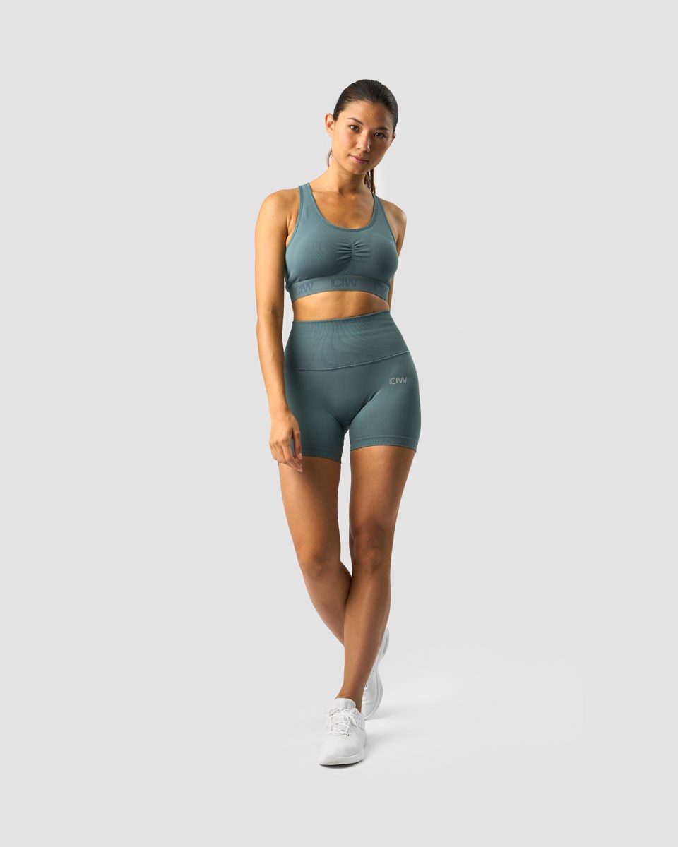 ICIW Define Seamless Pocket Shorts Wmn Jungle Mörkgröna | 079812CVB