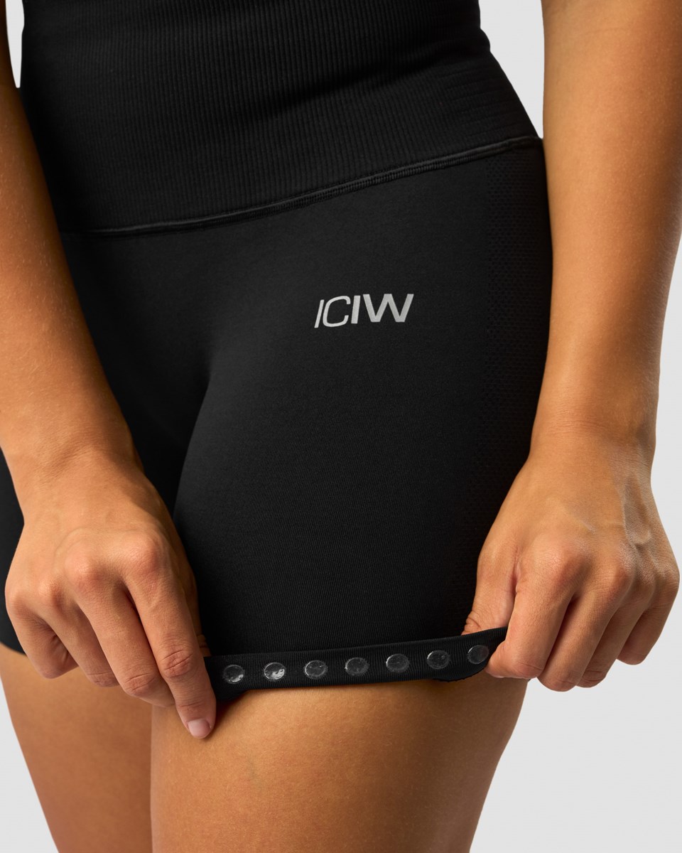 ICIW Define Seamless Pocket Shorts Wmn Svarta | 863297PRE